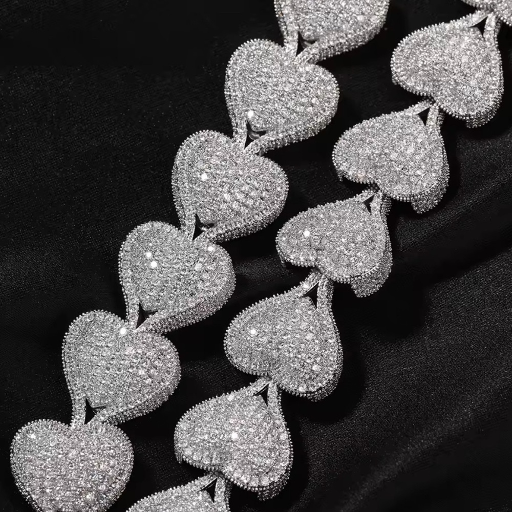 Silver Heart Necklace 16inch - Picture 5 of 7